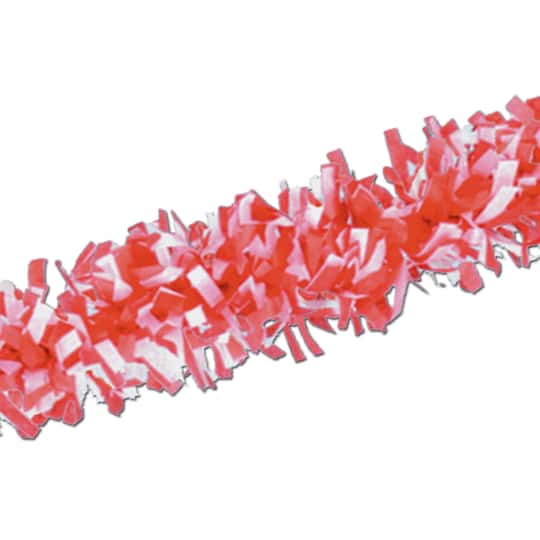 Beistle 25ft. Red & White Tissue Festooning Garlands, 2ct.